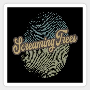 Screaming Trees Fingerprint Sticker